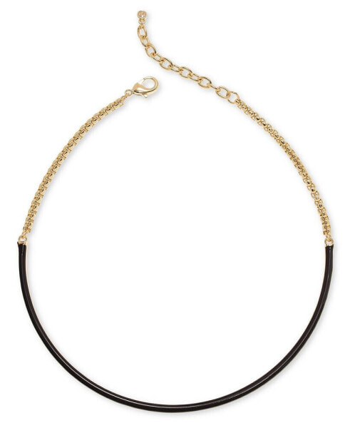 Gold-Tone Color Mixed Chain Collar Necklace, 11-1/2" + 2" extender, Created for Macy's
