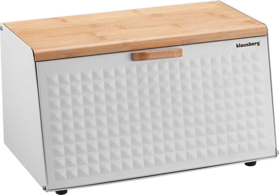 Klausberg wooden and steel bread box (KB-7468)