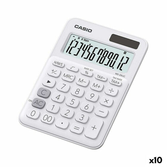 Калькулятор Casio MS-20UC Белый 2,3 x 10,5 x 14,95 cm (10 штук)