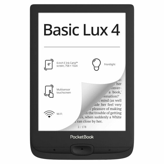 Электронная книга PocketBook LUX 4 8 ГБ RAM Чёрный