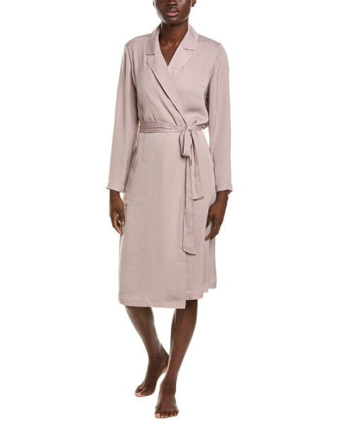 Barefoot Dreams Washed Satin Notch Collar Robe Women's