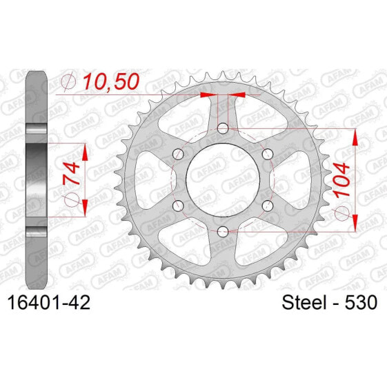 AFAM 16401 Rear Sprocket