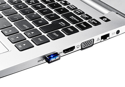 ASUS USB-N10 NANO - Wireless - USB - WLAN - Wi-Fi 4 (802.11n) - 150 Mbit/s - Black