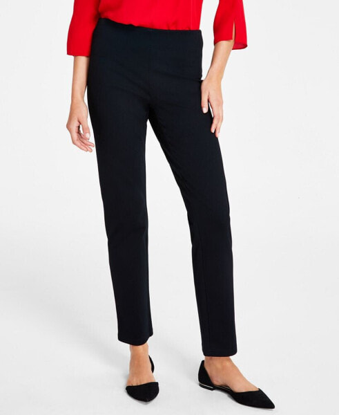 Women's Ponte-Knit Pull-On Ankle Pants, Created for Macy's