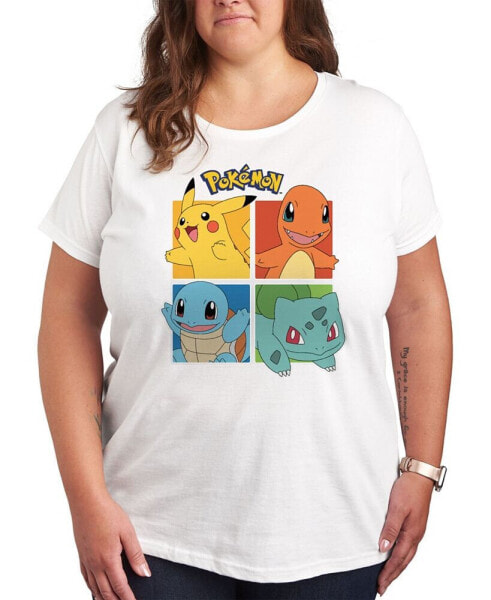 Trendy Plus Size Pokemon Graphic T-shirt