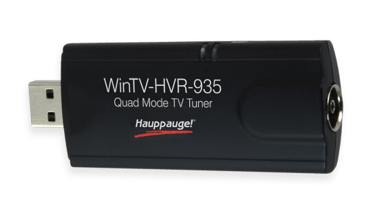 TV-тюнер Hauppauge WinTV-HVR-935HD - Analog,DVB-C,DVB-T,DVB-T2 - H.264 - USB - Black - Windows 10 Education,Windows 7 Enterprise,Windows 8,Windows 8.1,Windows Vista Business x64 - Dual Core 2.4GHz
