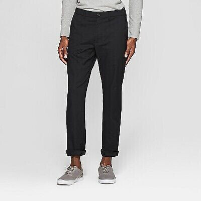 Men's Slim Fit Tech Chino Pants - Goodfellow & Co Solid Black 31x30