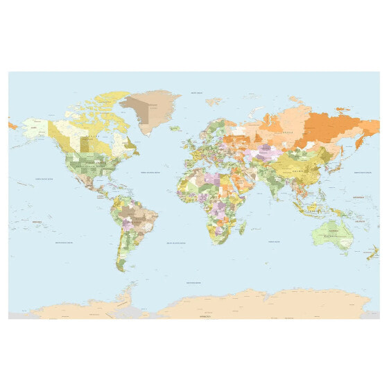 Vliestapete Politische Weltkarte
