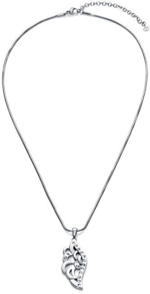 Fashionable steel necklace with Kiss 80011C11000 pendant