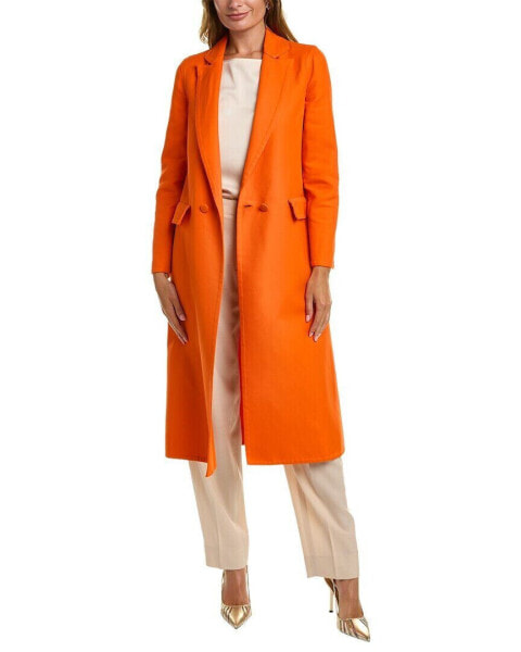 Oscar De La Renta Twill Coat Women's Orange 2