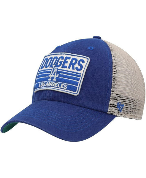 Men's Royal Los Angeles Dodgers Four Stroke Clean Up Trucker Snapback Hat
