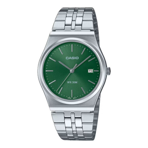 Часы наручные CASIO зеленый серебристый Ø 35 мм
