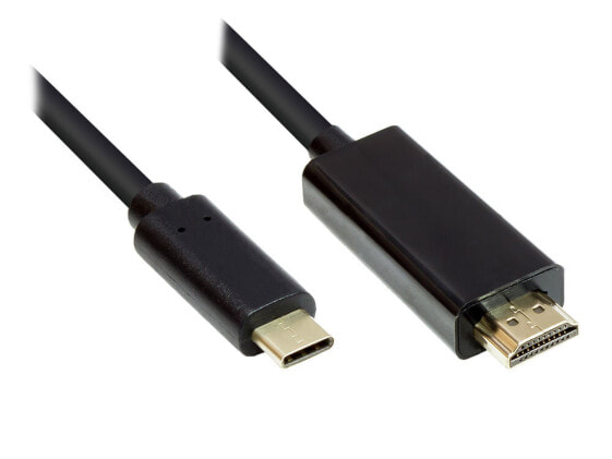 Good Connections GC-M0100 - 1 m - HDMI Type A (Standard) - USB Type-C - Male - Male - Straight