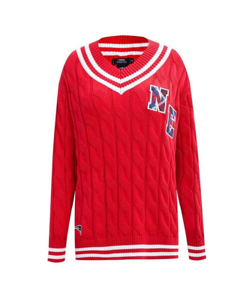 Женский свитер Pro Standard New England Patriots красного цвета
