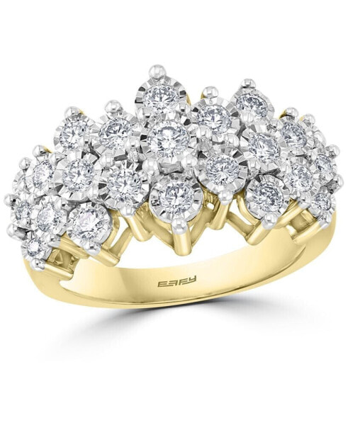 EFFY® Diamond Cluster Ring (1 ct. t.w.) in 14k White Gold or 14k Yellow & White Gold