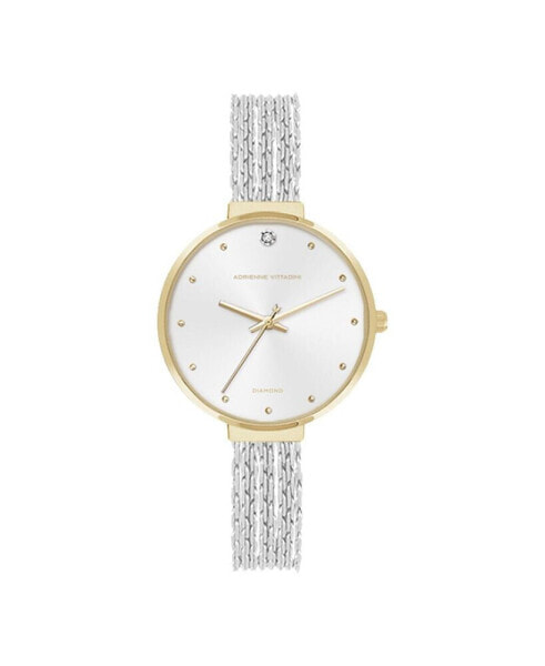 Women's Silver-Tone Metal Strap Watch 32mm