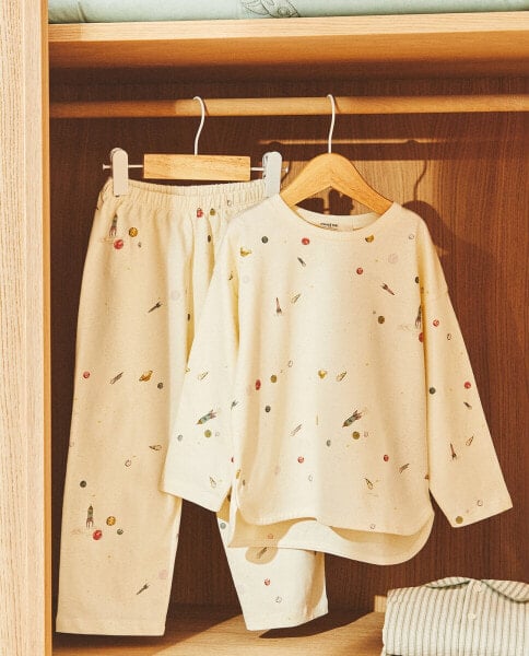 Children’s cotton space pyjamas