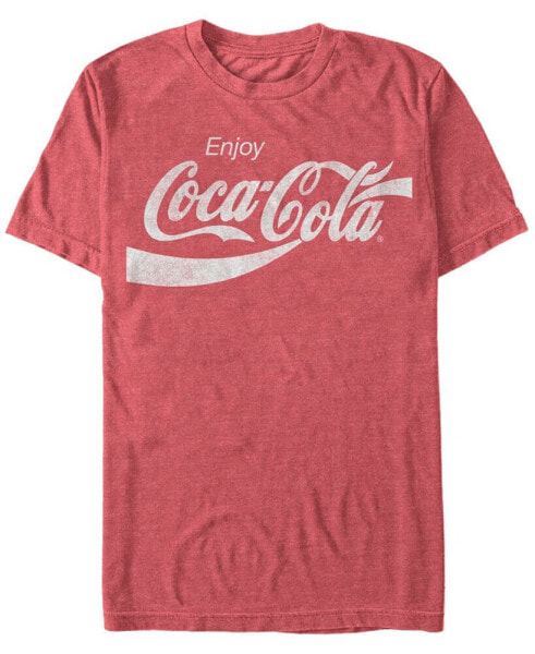 Coca-Cola Men's Vintage-Like Enjoy Coca-Cola Short Sleeve T-Shirt