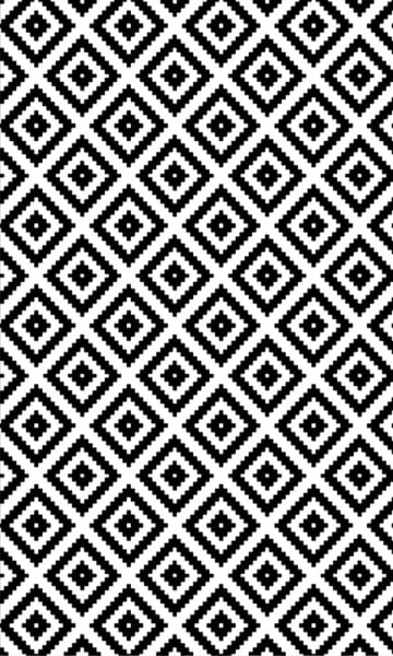 Black&White Kariert Teppich