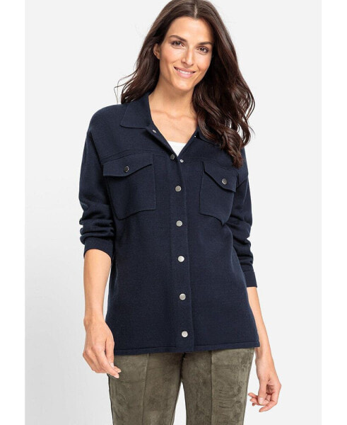 Women's Viscose Blend Sweater Shacket