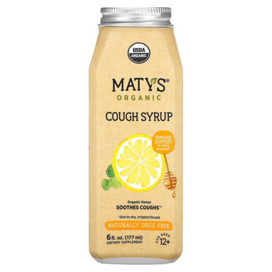Maty's, Органический сироп от кашля, для детей от 12 лет, 177 мл (6 жидк. Унций)