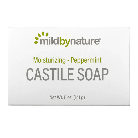 Castile Bar Soap, Peppermint, 5 oz (141 g)