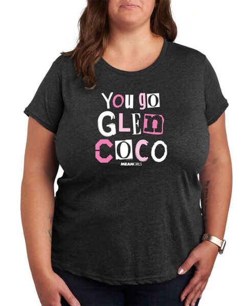 Air Waves Trendy Plus Size Mean Girls Graphic T-shirt