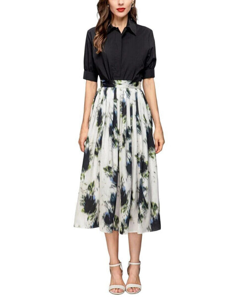 Burryco 2Pc Shirt & Skirt Set Women's 10