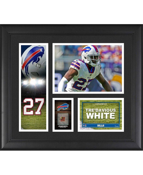Tre'Davious White Buffalo Bills Framed 15" x 17" Player Collage with a Piece of Game-Used Ball