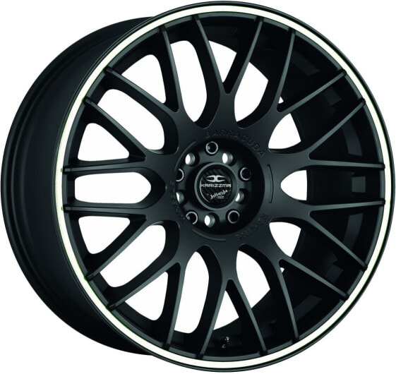 Колесный диск литой Barracuda Karizzma mattblack PureSports / Color Trim weiss - DS15 8.5x19 ET23 - LK5/110 ML72.6