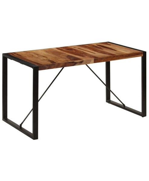 Dining Table 55.1"x27.6"x29.5" Solid Sheesham Wood