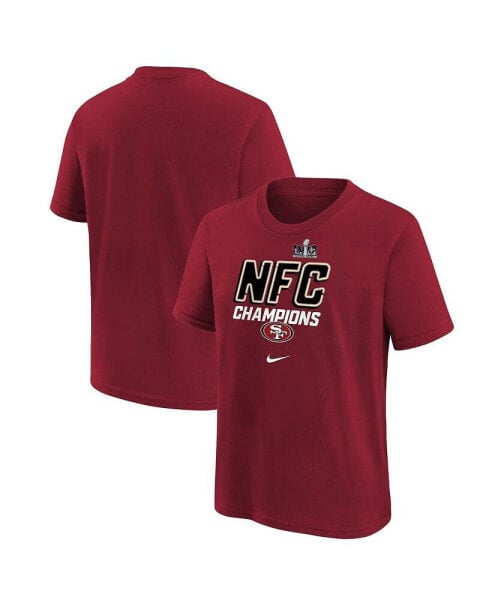 Big Boys Scarlet San Francisco 49ers 2023 NFC Champions Iconic T-shirt