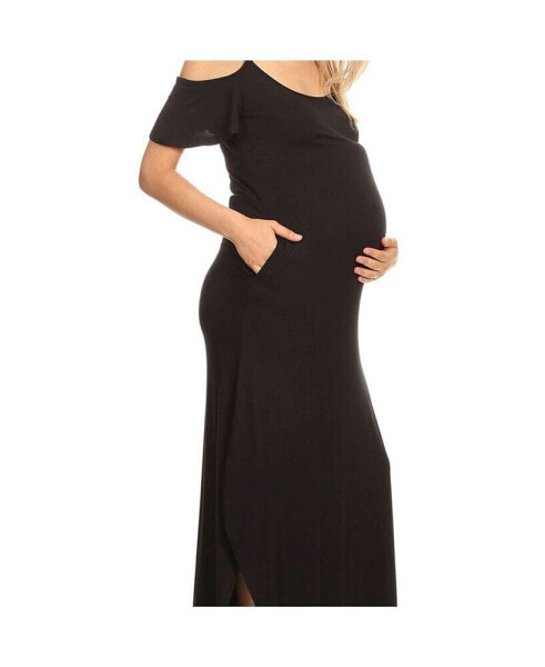 Maternity Lexi Maxi Dress платья Цвет: Черный; Размер: XL купить недорого  от 89 руб. в интернет-магазине