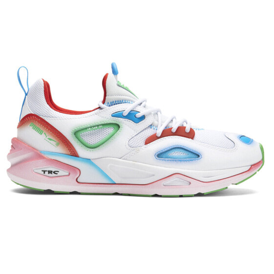 Puma Trc Blaze Neon Lace Up Mens White Sneakers Casual Shoes 38678301