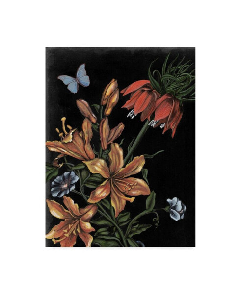 Naomi Mccavitt Dark Floral II Canvas Art - 20" x 25"