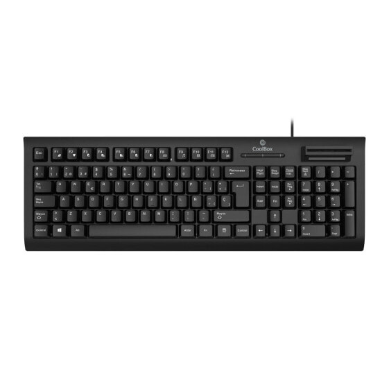 Keyboard CoolBox COO-TEC03DNI Black Spanish Qwerty