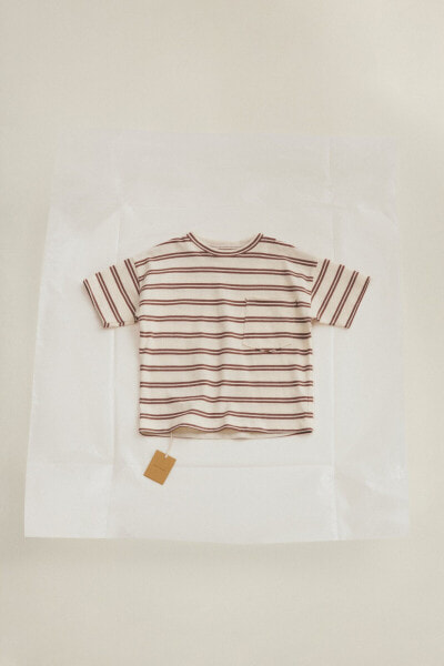 Timelesz - striped t-shirt with pocket