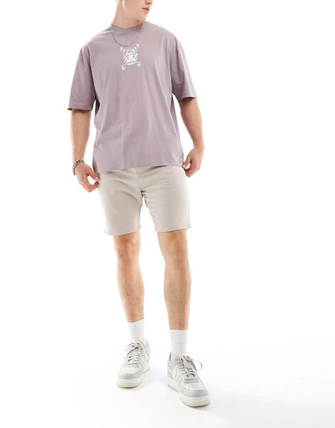 Jack & Jones jersey shorts in beige