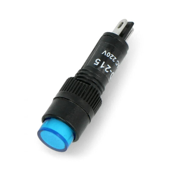 LED indicator 230V AC - 8mm - blue