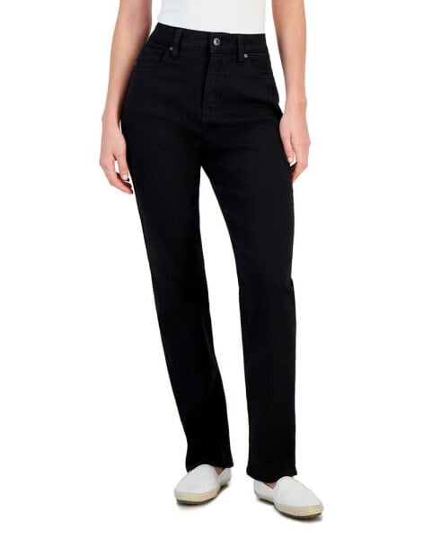 Women's High Rise Straight-Leg Jeans, Regular, Short and Long Lengths, Created for Macy's