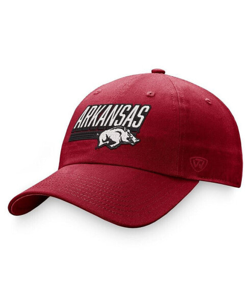 Men's Cardinal Arkansas Razorbacks Slice Adjustable Hat