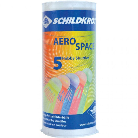 Badminton shuttlecocks Schildkrott Aero Space colored 5 pcs 970910