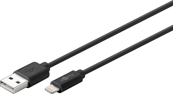 Wentronic Lightning USB Charging and Sync Cable - 1 m - 1 m - Lightning - USB A - Male - Male - Black