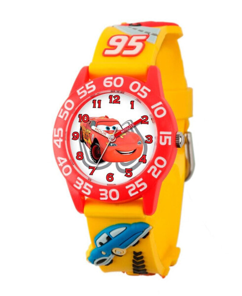 Часы и аксессуары ewatchfactory Disney Cars Boys' 3D красные пластиковые часы для обучения времени