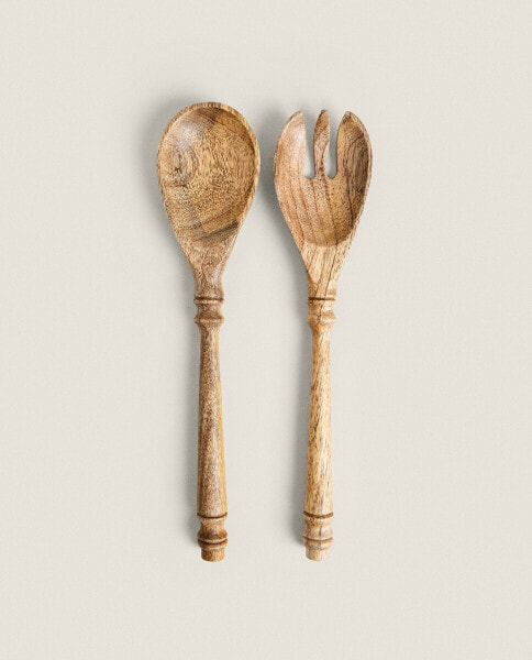 Wooden salad cutlery set (set of 2)