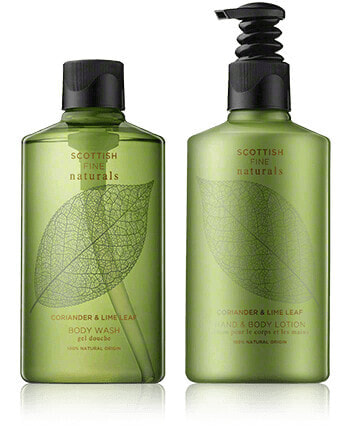 Scottish Fine Soaps Naturals Coriander & Lime Leaf Set mit Body Wash & Body Lotion