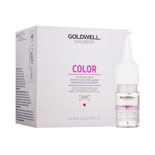 Flushing serum for fine colored hair Dualsenses Color ( Color Lock Serum) 12 x 18 ml