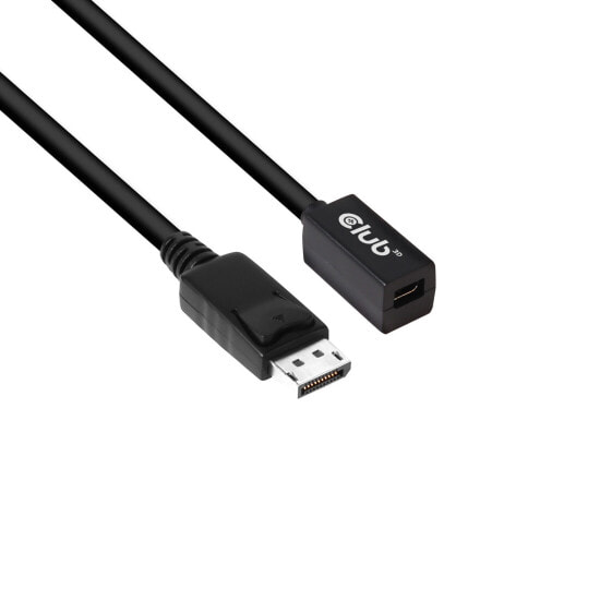 Кабель продлительный Club 3D Mini DisplayPort 1.4 to DisplayPort 8K60Hz DSC 1.2 HBR3 HDR, 1 м, Female/Male, 7680 x 4320 пикселей