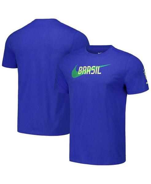 Men's Royal Brazil National Team Swoosh Core T-Shirt