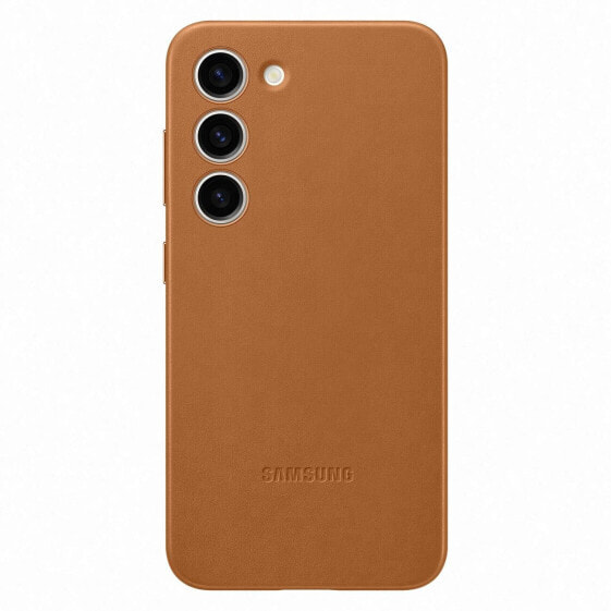 Чехол для смартфона из натуральной кожи Samsung Galaxy S23 Leather для модели верблюд